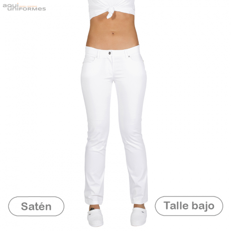 Pantalón sanitario chica tipo Jeans de satén Ref:2038GAR