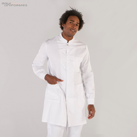 Chaqueta pijama caballero blanca Artur manga larga Ref:6161