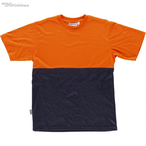 Camiseta manga corta bicolor; alta visibilidad Ref:C6020