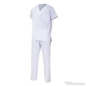 Conjunto pijama blanco sarga Ref:800