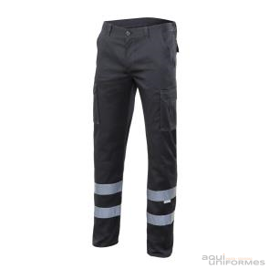 Pantalón Multibolsillos Stretch Alta Visibilidad con Bandas, Slim Fit Ref:103014S