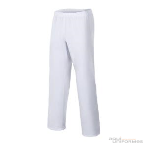 Pantalón pijama blanco,  sin cremallera, cinturilla elastica Ref:334