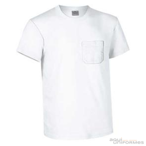 Camiseta blanca con bolsillo TOP EAGLE Ref:VALCAM2B